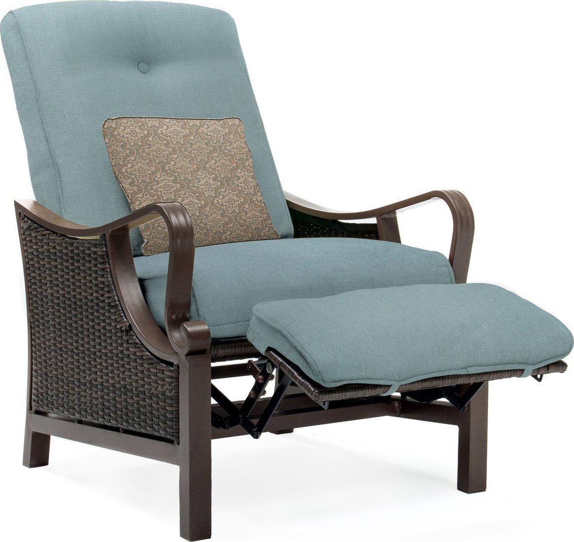 Hanover Ventura Luxury Resin Wicker Outdoor Recliner Chair