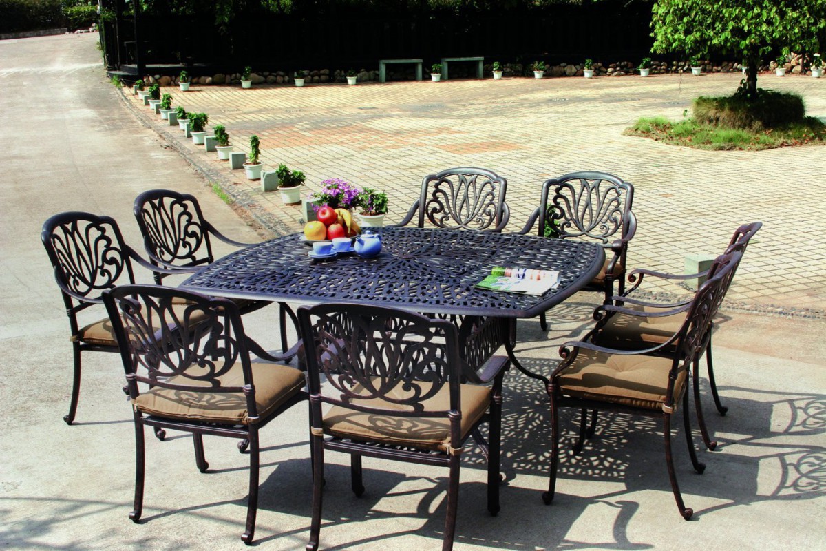 Darlee Elisabeth Cast Aluminum Piece Patio Dining Set Patio Table