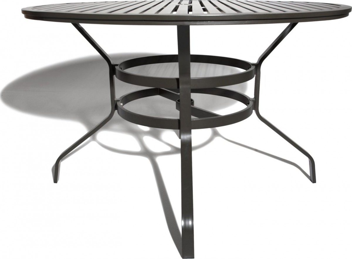 Strathwood Grand Isle 48-Inch Round Dining Table with Umbrella Hole