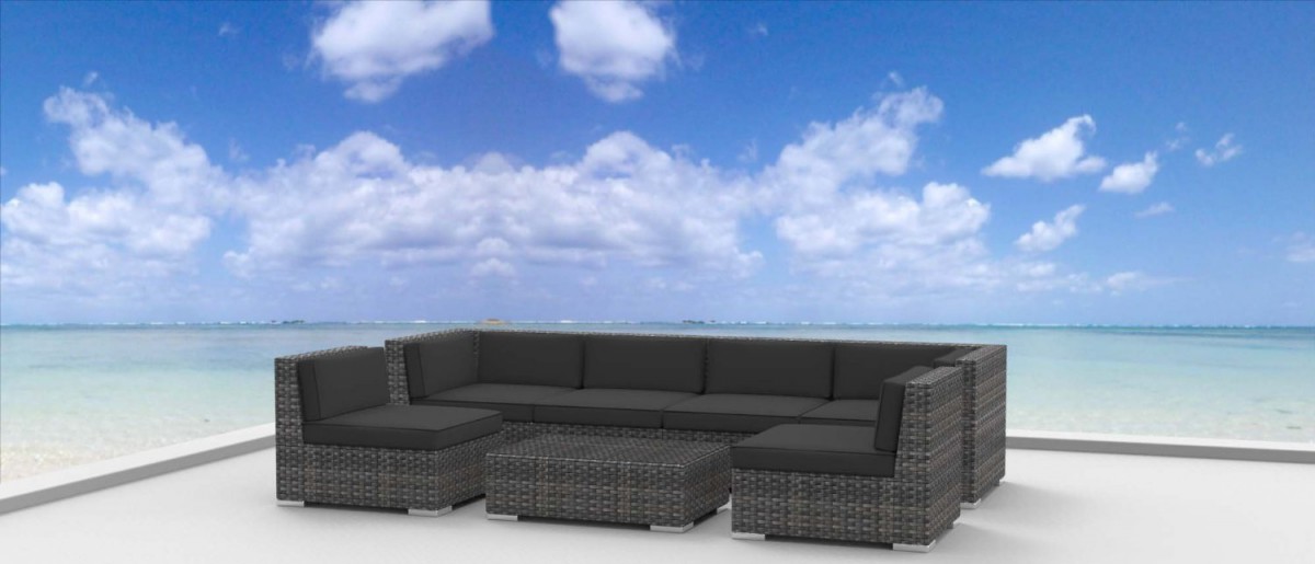 Urban Furnishing OAHU 7pc Outdoor Sectional Sofa Set