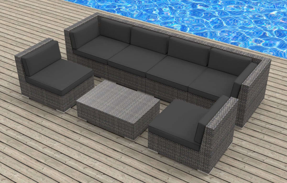 Urban Furnishing OAHU 7pc Outdoor Sectional Sofa Set