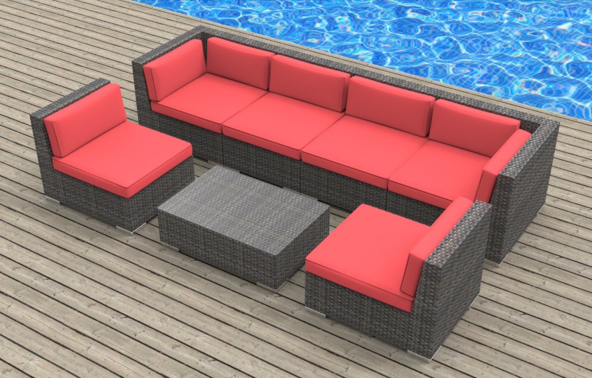 Urban Furnishing OAHU 7pc Outdoor Sectional Sofa Set