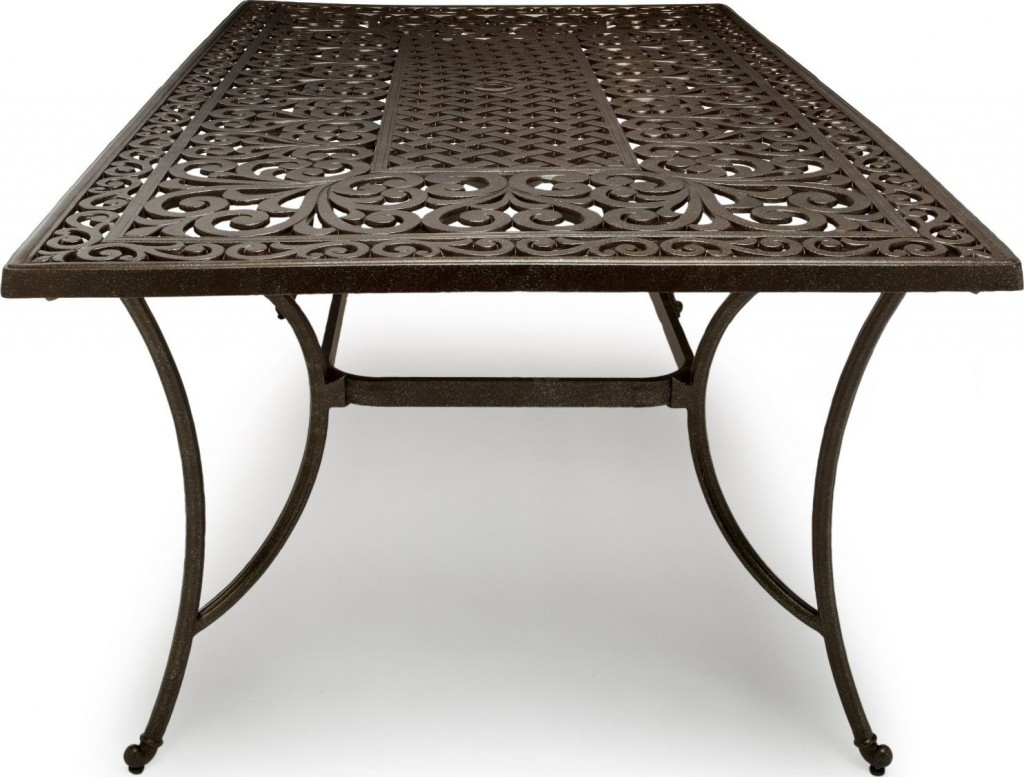 Strathwood St. Thomas Cast Aluminum Rectangular Patio Table Patio Table
