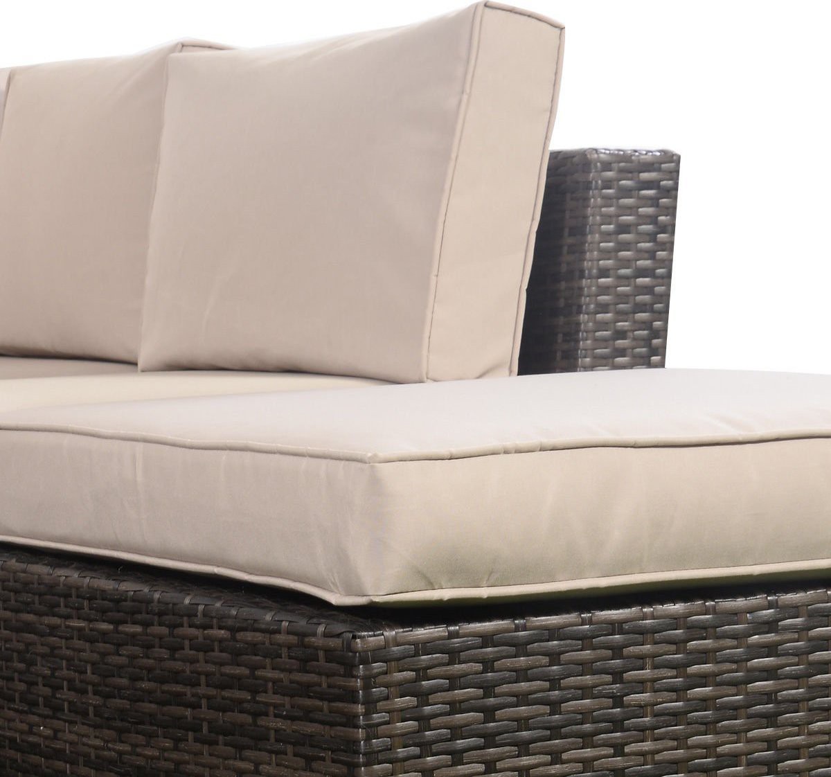 Giantex 4pc Wicker Rattan Outdoor Sectional Sofa Set