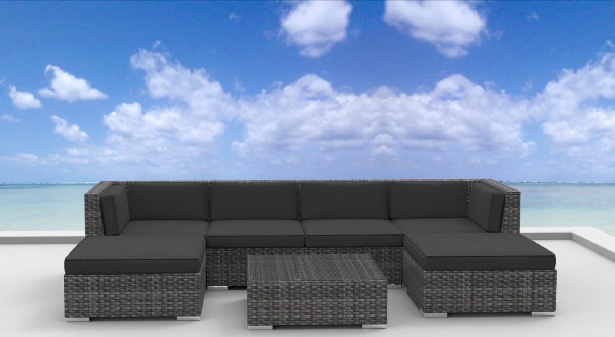 Urban Furnishing MAUI 7pc Outdoor Sectional Sofa Set