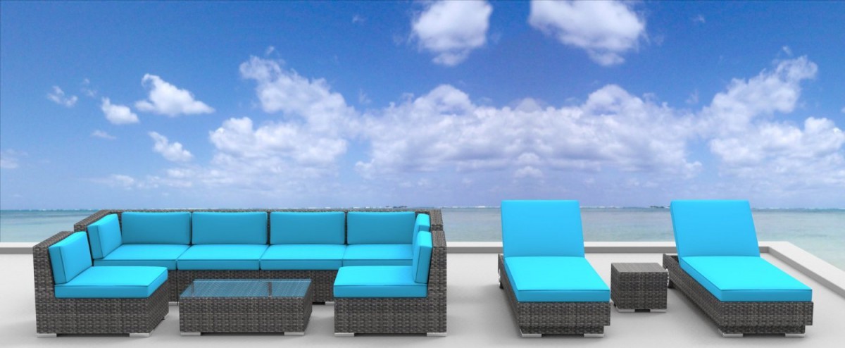 Urban Furnishing IBIZA 10pc Outdoor Sectional Sofa Set