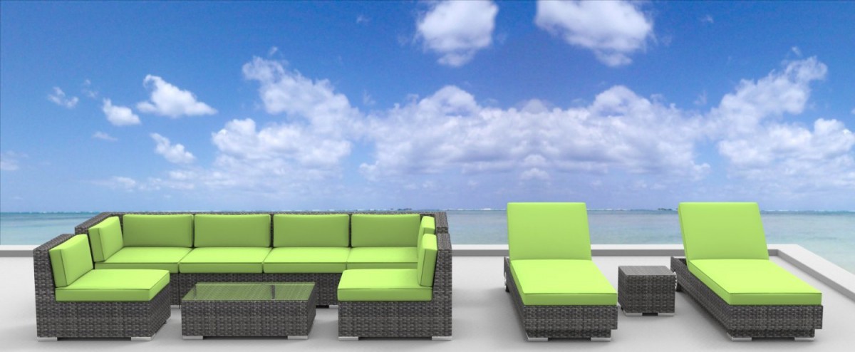 Urban Furnishing IBIZA 10pc Outdoor Sectional Sofa Set