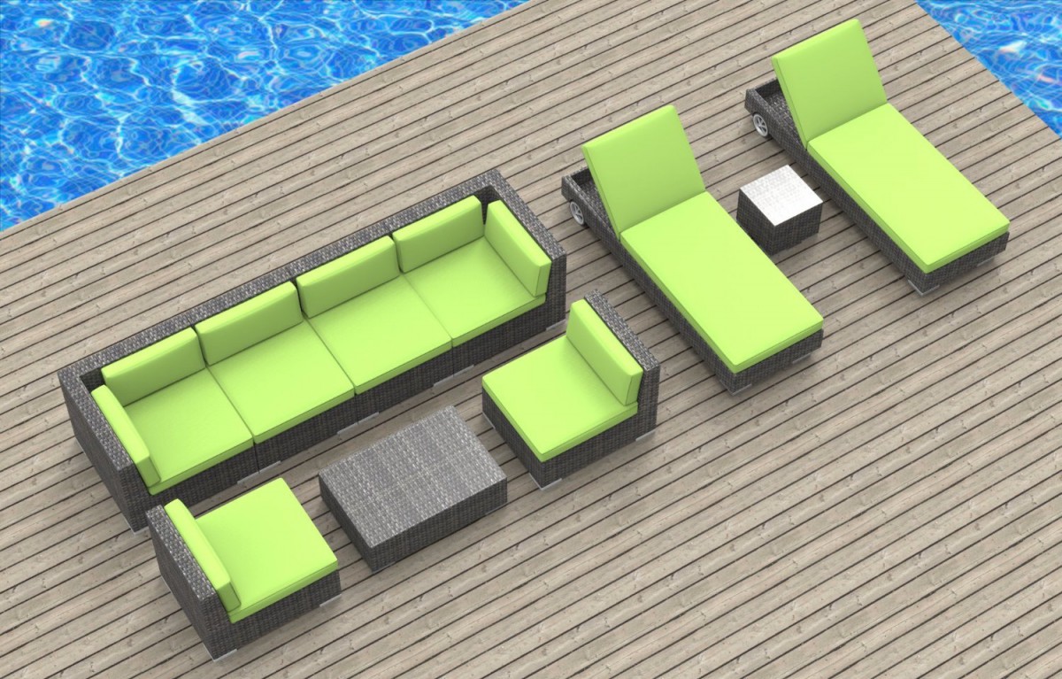 Urban Furnishing IBIZA 10pc Outdoor Sectional Sofa Set