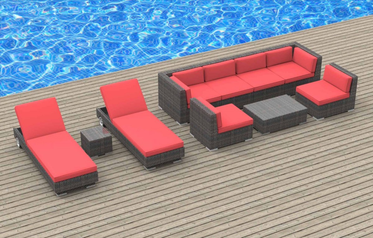 Urban Furnishing IBIZA 10pc Outdoor Sectional Sofa Set