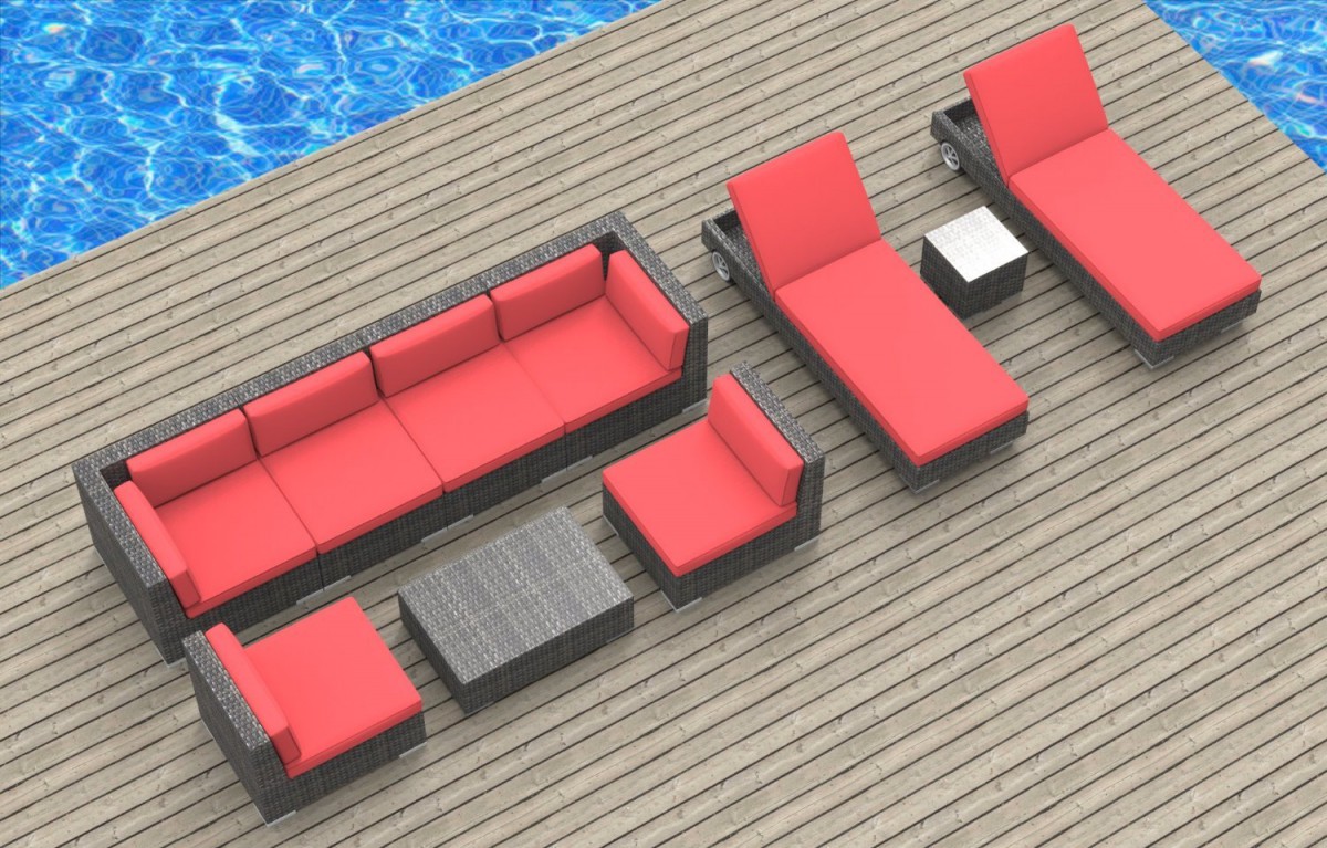 Urban Furnishing IBIZA 10pc Outdoor Sectional Sofa Set