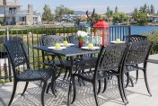 Marietta Cast Aluminum 7 Piece Outdoor Dining Set