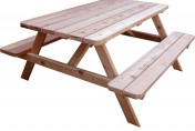 Outdoor Living Today 6 Foot Red Cedar Picnic Table Bench