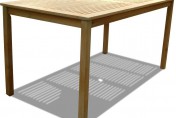 Vifah Renaissance Rectangular Outdoor Dining Table