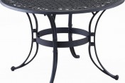 Home Styles Biscayne Round Outdoor Dining Table, Black